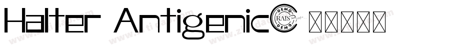 Halter Antigenic字体转换